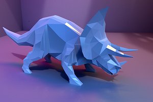 Low-Poly Triceratops