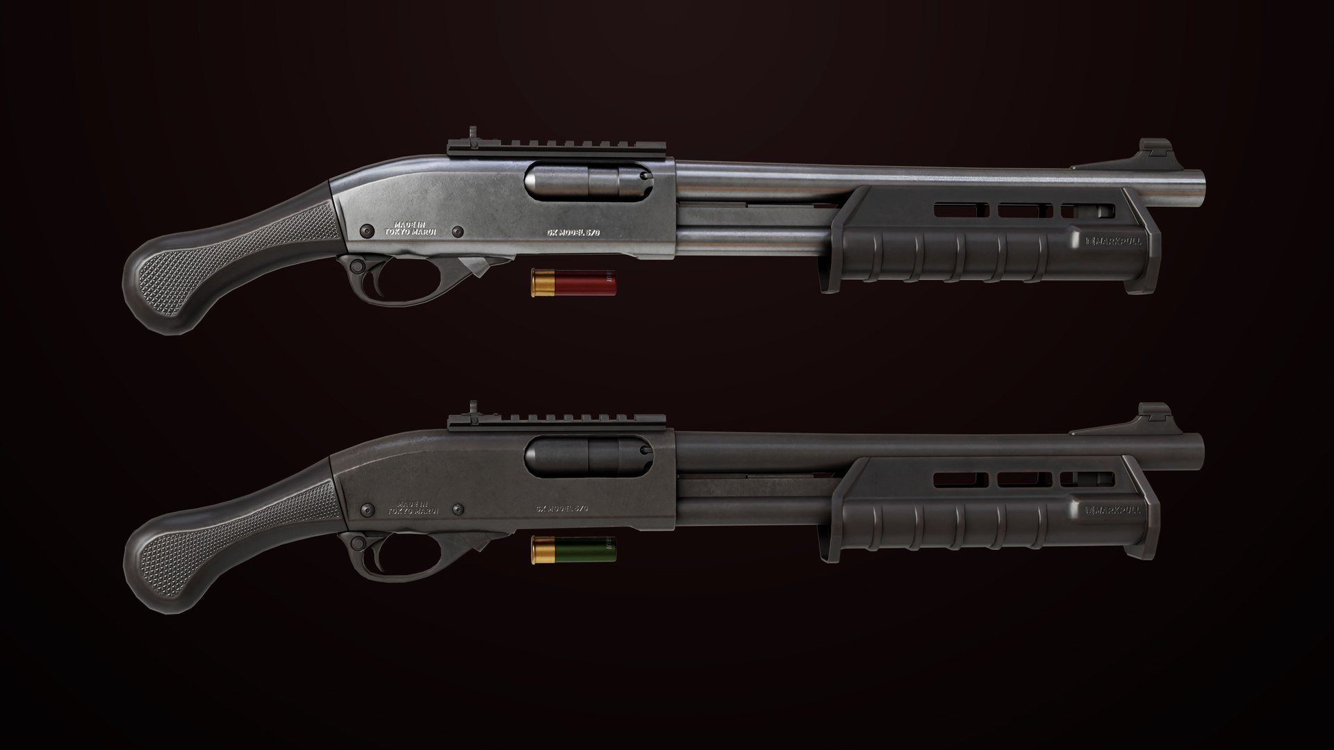 3D Small Shotgun 01 Black and Silver Single Mat All PBR Unity UE Textures https://p.turbosquid.com/ts-thumb/4c/O6qu51/20/small_shotgun_black_silver_000012/jpg/1751626014/1920x1080/fit_q87/ffcd3968cec42ee357d92d04a54074a5e9354b42/small_shotgun_black_silver_000012.jpg