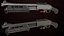 Petit fusil de chasse 01 Noir et argent Single Mat Toutes les textures PBR Unity UE