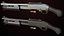 Petit fusil de chasse 01 Noir et argent Single Mat Toutes les textures PBR Unity UE