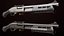Petit fusil de chasse 01 Noir et argent Single Mat Toutes les textures PBR Unity UE