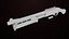 Petit fusil de chasse 01 Noir et argent Single Mat Toutes les textures PBR Unity UE