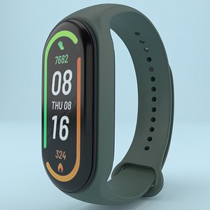 Xiaomi Mi Smart Band 7 Green 3D model