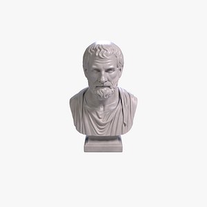 Aristotle Bust Sculpture 3D print model STL File Printable Bust model