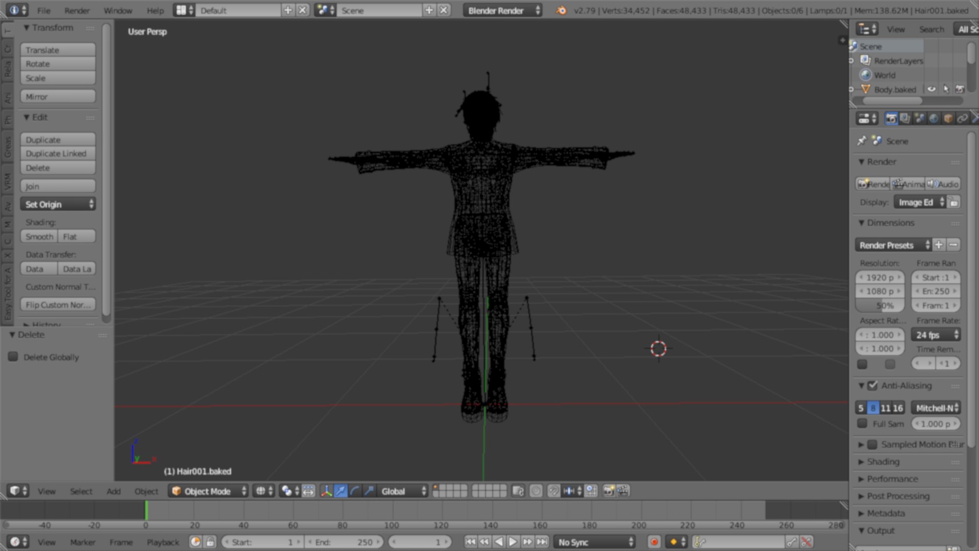 KIRITO 3D MODEL T-POSE SHAPE KEYS RIGGED 3D Model - TurboSquid 1855723