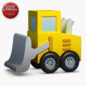 3d model construction icons 28 bulldozer