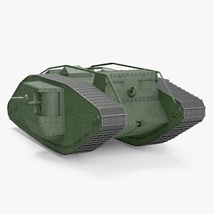 Tank MK 4 Male Green Rigged