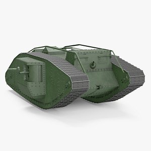 Tank MK 4 Male Green Rigged