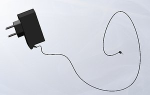 3d pin charger cell phone model