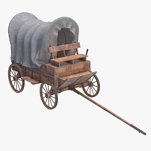 wagon wooden covered