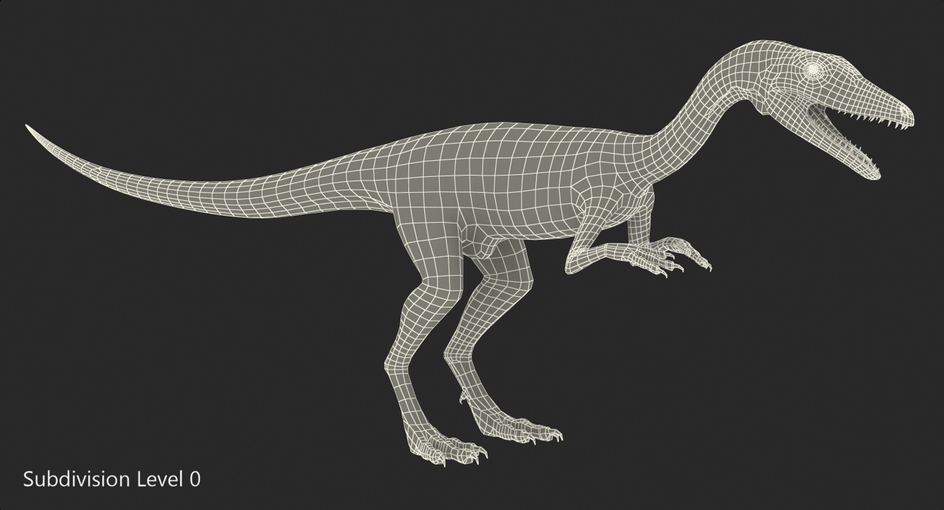 3D model compsognathus dinosaur run pose - TurboSquid 1284707