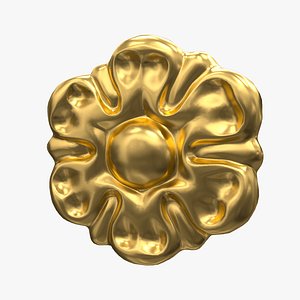Plaster Decorative Bow DS263 3D model