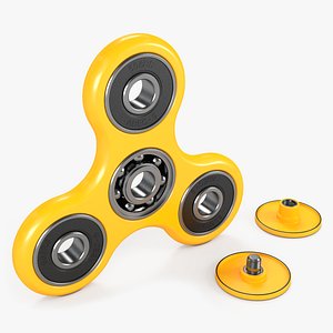 fidget spinner yellow model