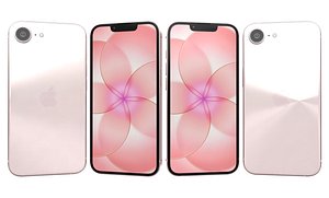 Apple iPhone 17e Pink 3D