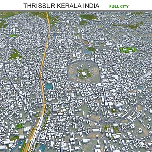 Thrissur Kerala India 3D model