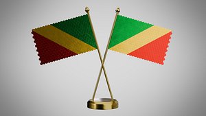 Table  Flag  of Republic of the Congo 3D model