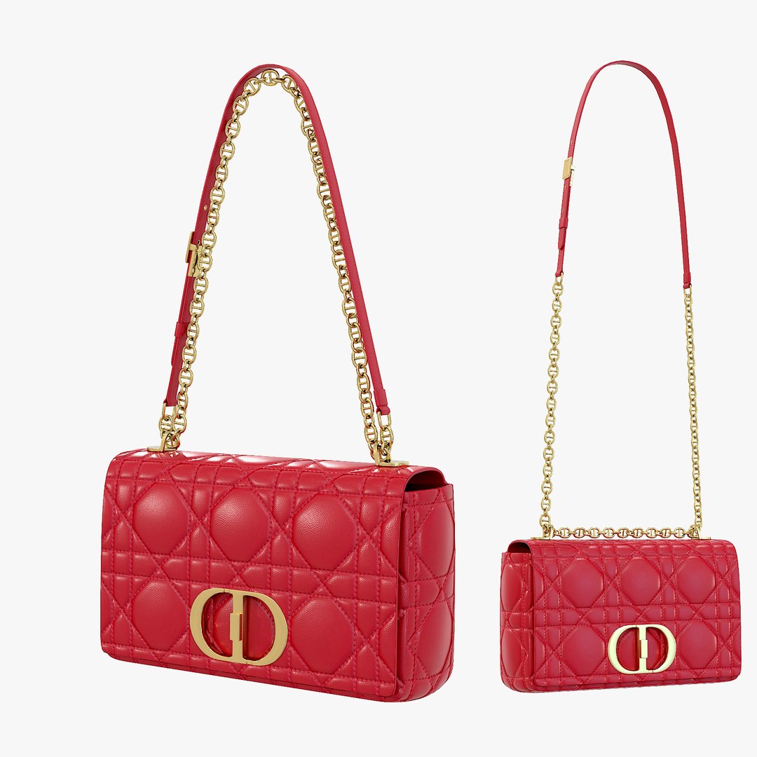 Dior Caro Bag Christian Dior Red Handbag Small Lady Dior Bag