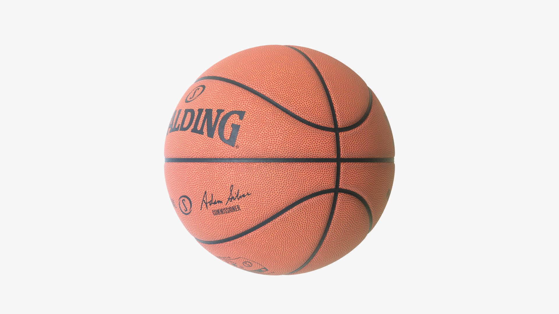 Clean Spalding Basketball Ball Model TurboSquid 1476206