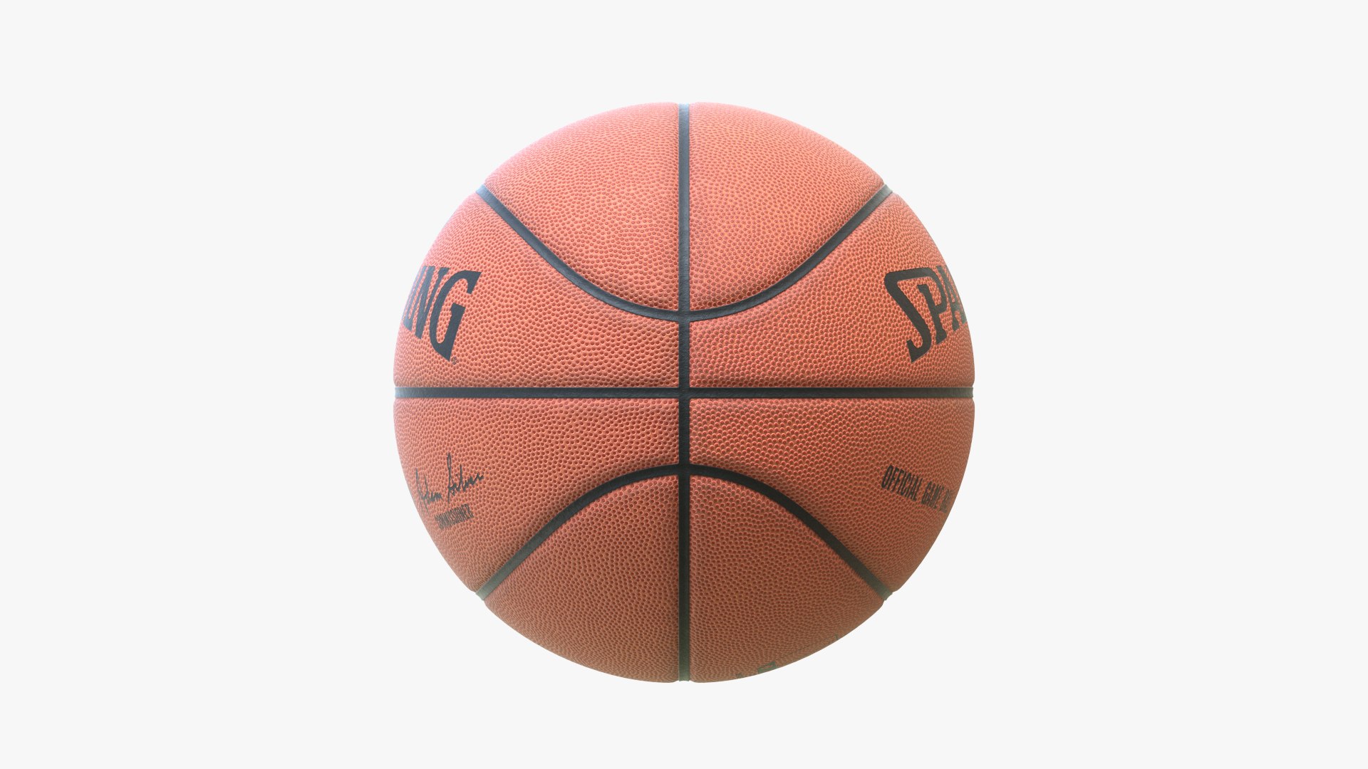 Clean Spalding Basketball Ball Model TurboSquid 1476206