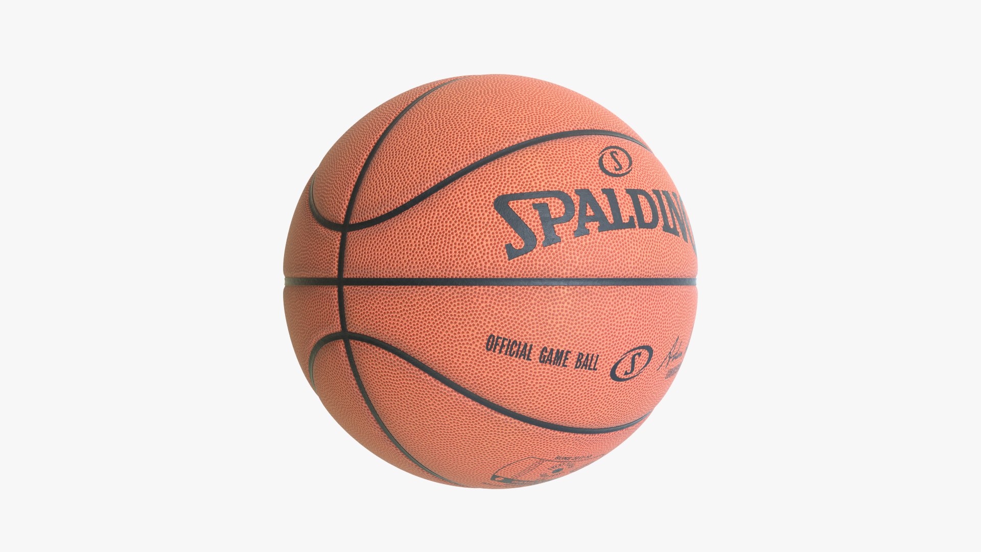 Clean Spalding Basketball Ball Model TurboSquid 1476206