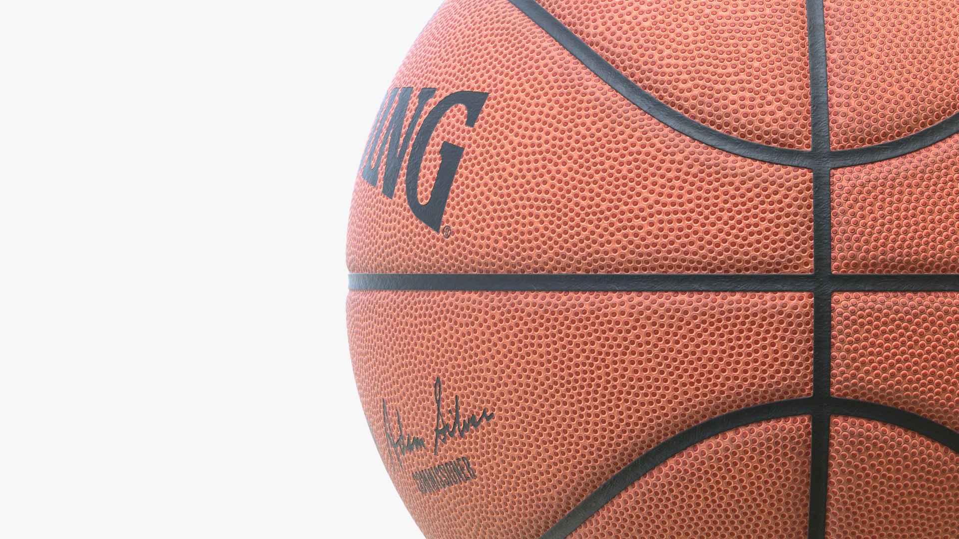 Clean Spalding Basketball Ball Model TurboSquid 1476206