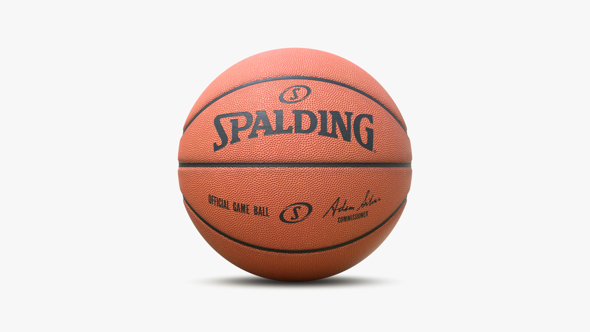 Clean Spalding Basketball Ball Model TurboSquid 1476206