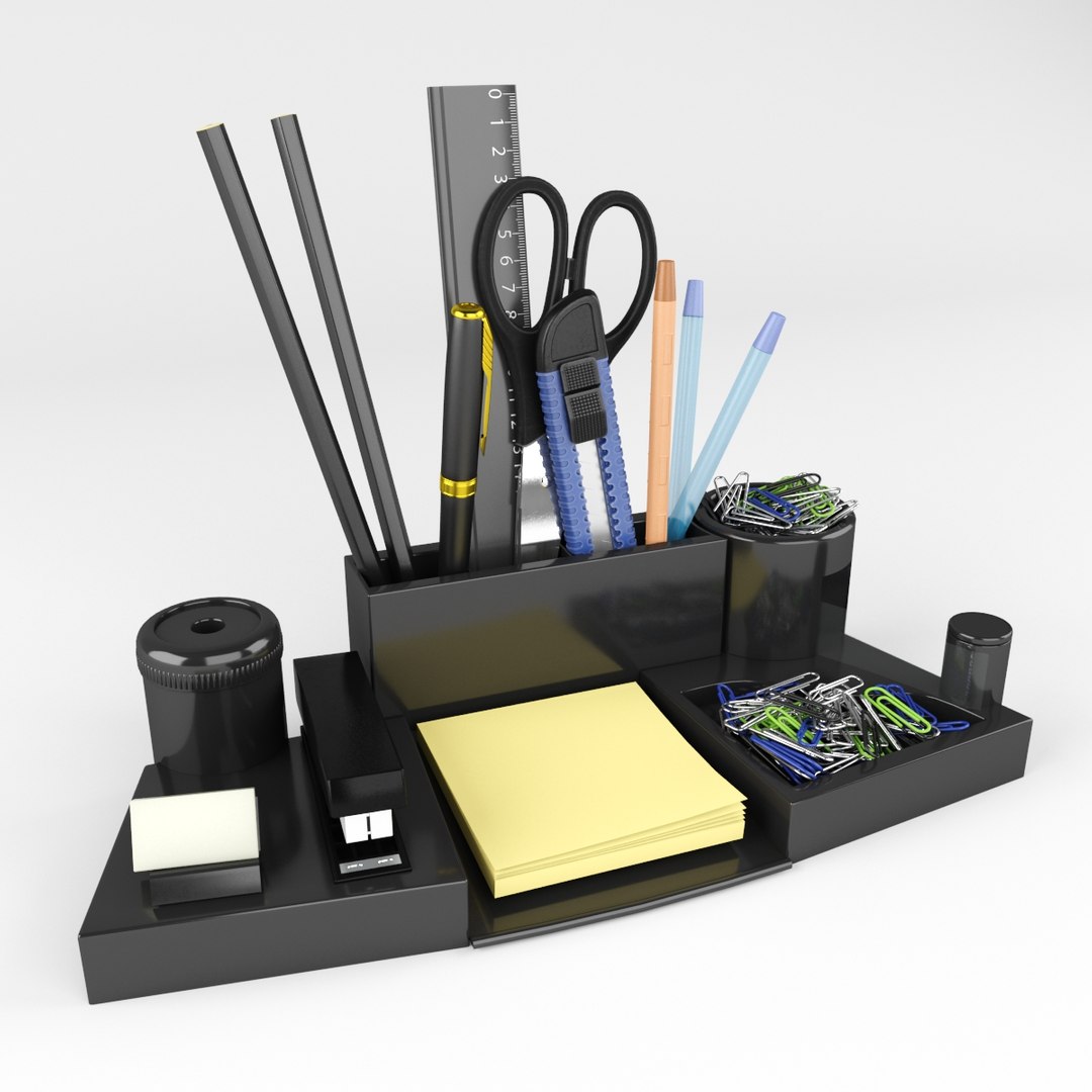 3D model stationery set TurboSquid 1238080