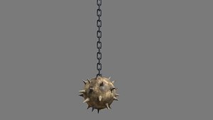 chain ball weapon 3D