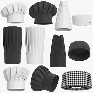 Chef Hat Collection 3D model