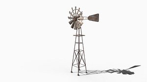 3D windmill Weather Vane model