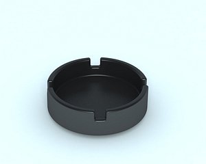 ash tray 3d max