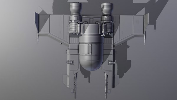 modelo 3d Modelo 3d de nave espacial - Blender - TurboSquid 2249396