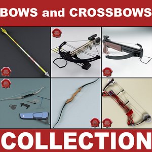 3d bows crossbow model