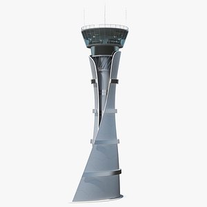 airport air traffic control tower 3D model