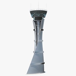 Airport Air Traffic Control Tower with Interior Generic