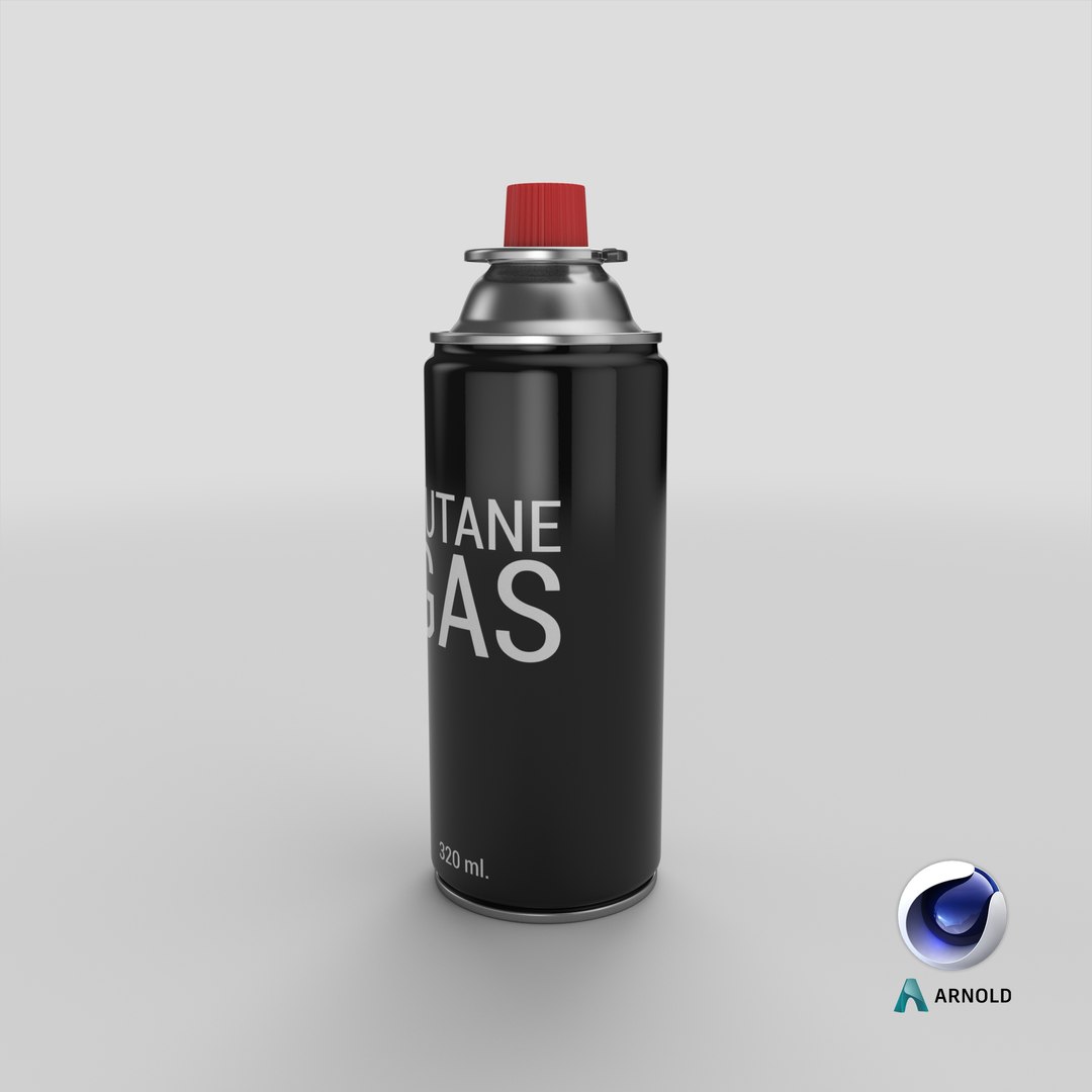 3D Butane Gas Canister model - TurboSquid 2103883