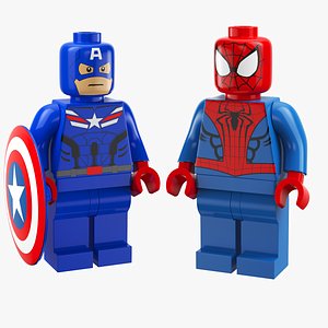 Captain America And Spider Man Lego