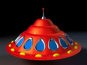 Flying Saucer Alien Spaceship IX