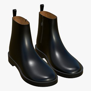 3D Leather Boots model