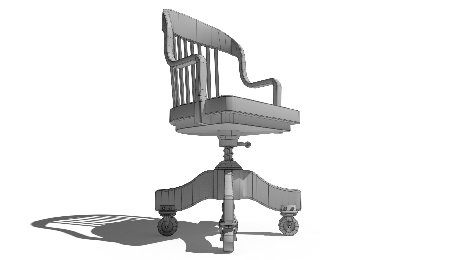 3D Swivel chair https://p.turbosquid.com/ts-thumb/4d/cizFvO/M5/wireframe_4/png/1653930395/1920x1080/fit_q87/ecd9de39e58b349f43baee5734e0cbed1c6af55b/wireframe_4.jpg
