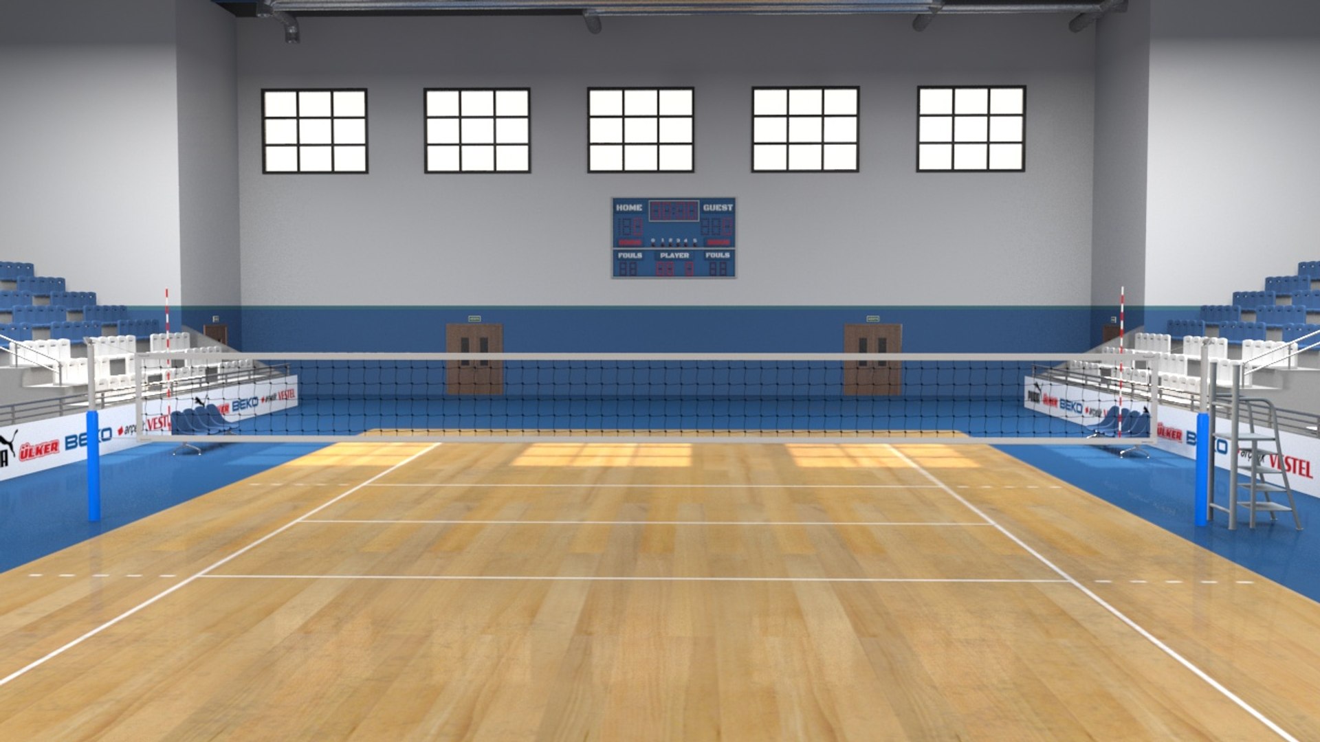 Realistic School Gym 3D Model - TurboSquid 1494870