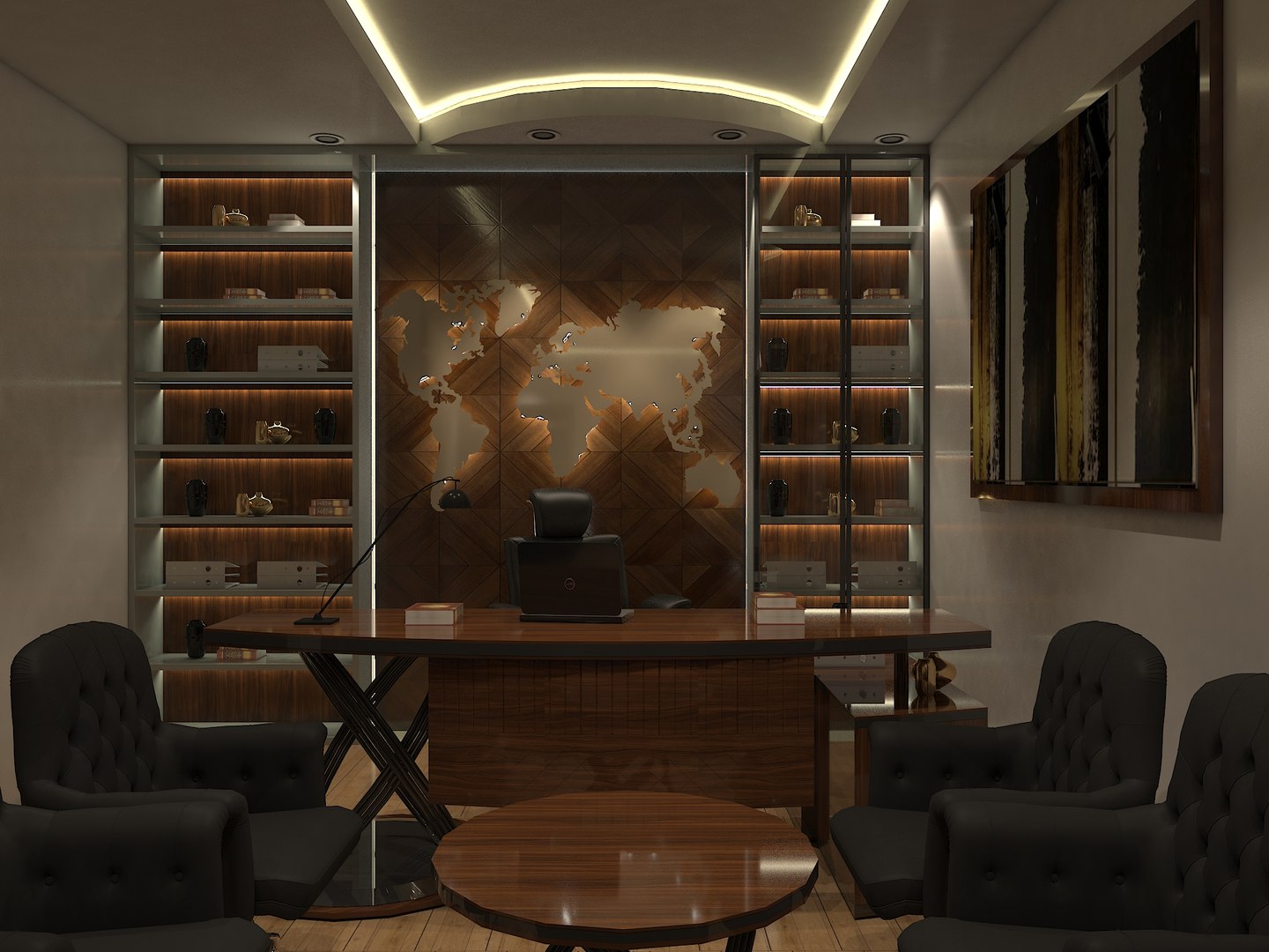 3D Office Interior Model - TurboSquid 1954487