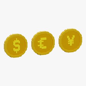 Dollar Euro Yen Coins