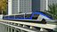 Tren bala chino Maglev sobre rieles