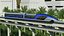 Tren bala chino Maglev sobre rieles