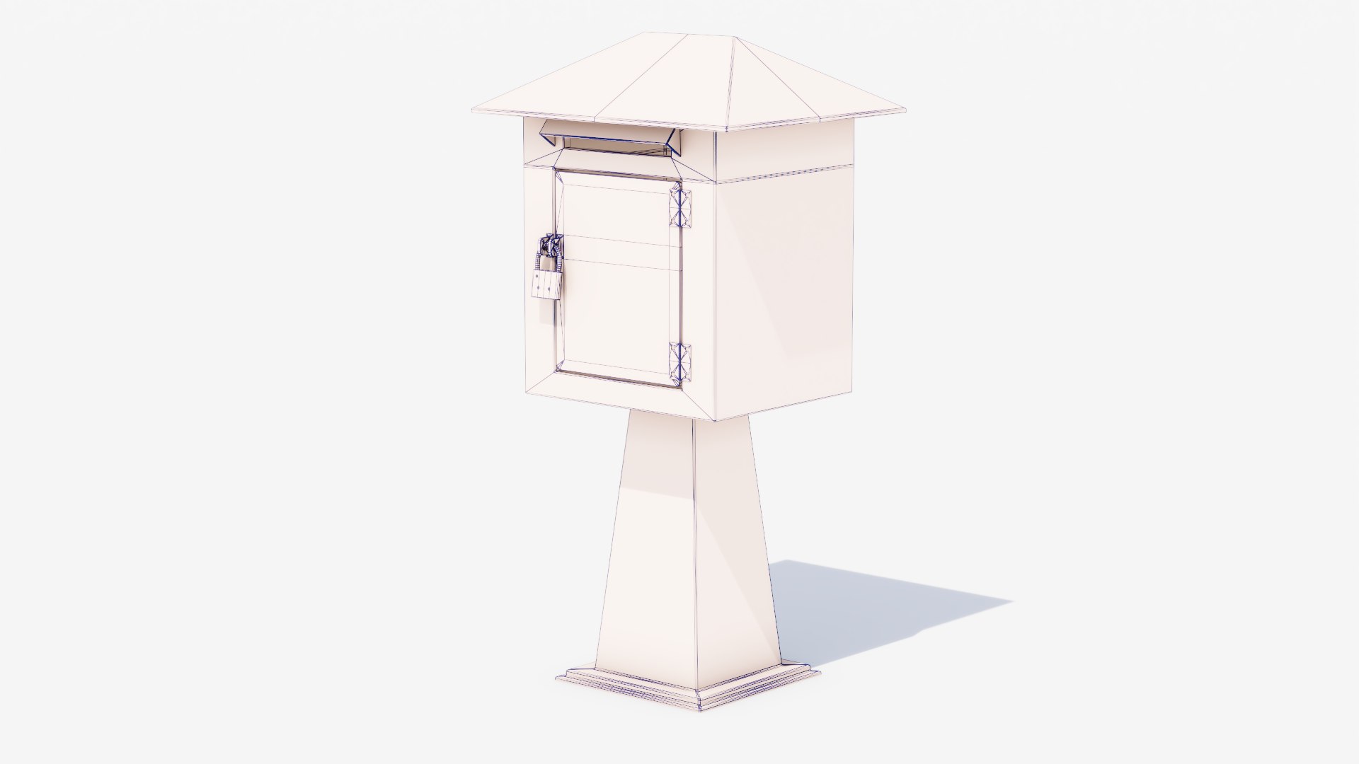 3D Post Box - TurboSquid 2475782