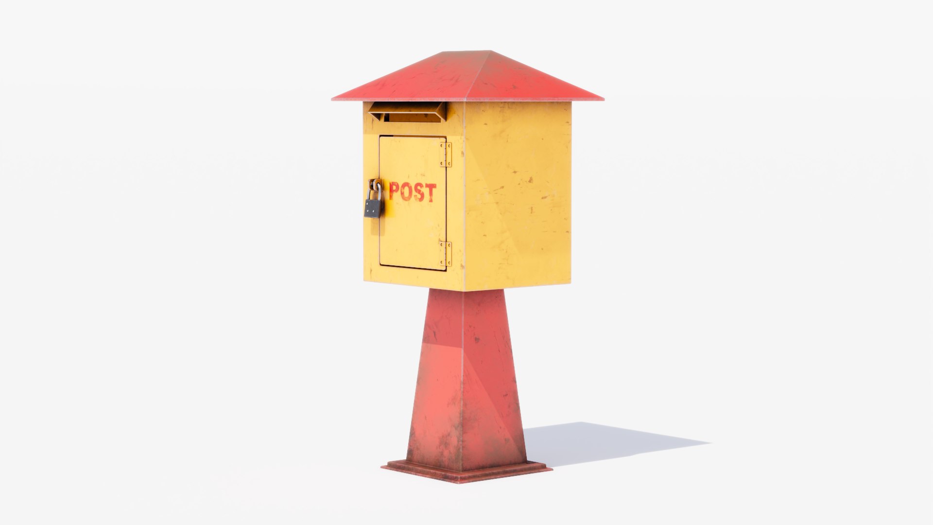 3D Post Box - TurboSquid 2475782