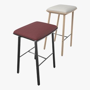 BISELL Wooden bar stool By TREKU