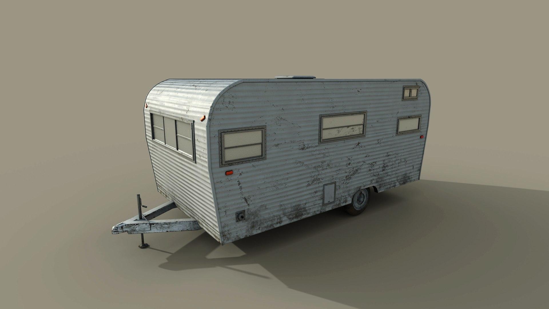3D Old Camper - TurboSquid 1821937