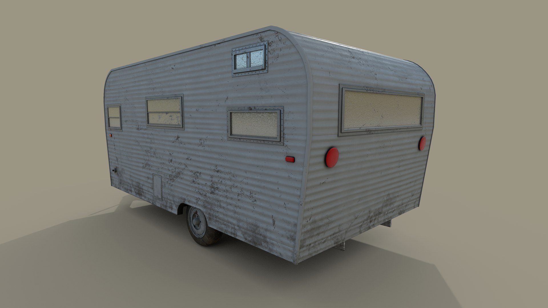 3D Old Camper - TurboSquid 1821937